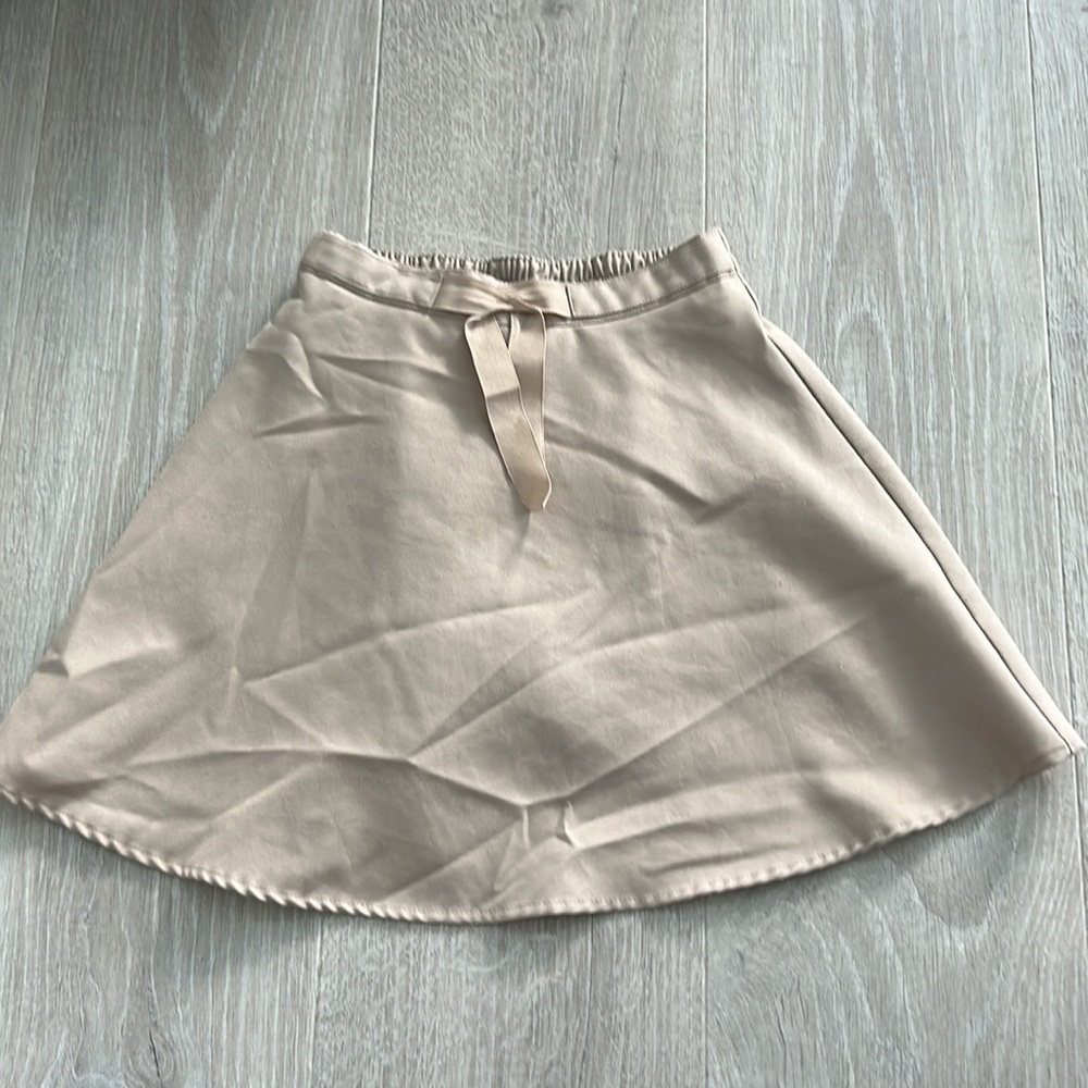 Girls khaki uniform skort